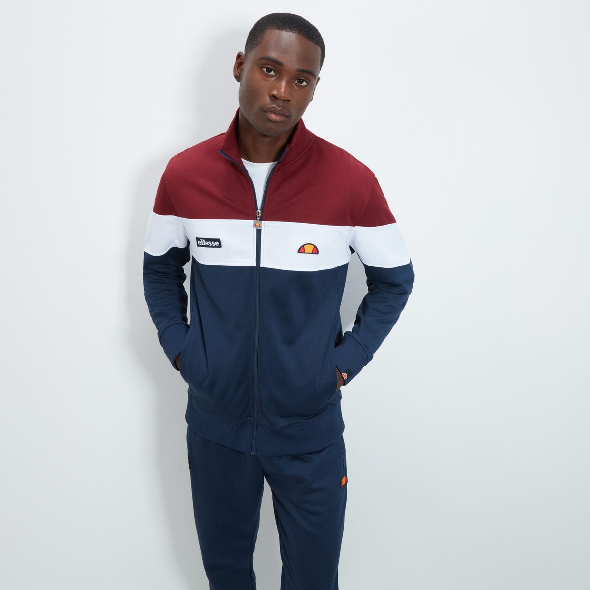 Ellesse Damen Pullover Blau WeiÃƒÂŸ Rot WeiÃŸ Blau Pullover