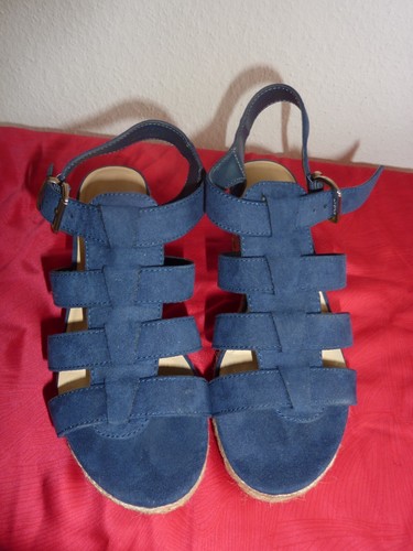 ........" Graceland " Super ungetragene Sandale Gr. 36 blau mit 7cm Absatz - Bild 2 von 11