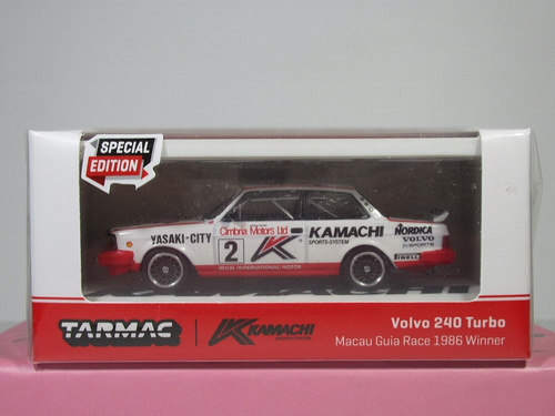 Tarmac Works, 1:64 scale VOLVO 240 TURBO, Macau Guia Race 1986 Winner SEALED BOX - Picture 2 of 8