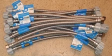 20 PACK Stainless Braided Toilet Supply Line 3/8" Comp X 7/8" Ballcock X 16"