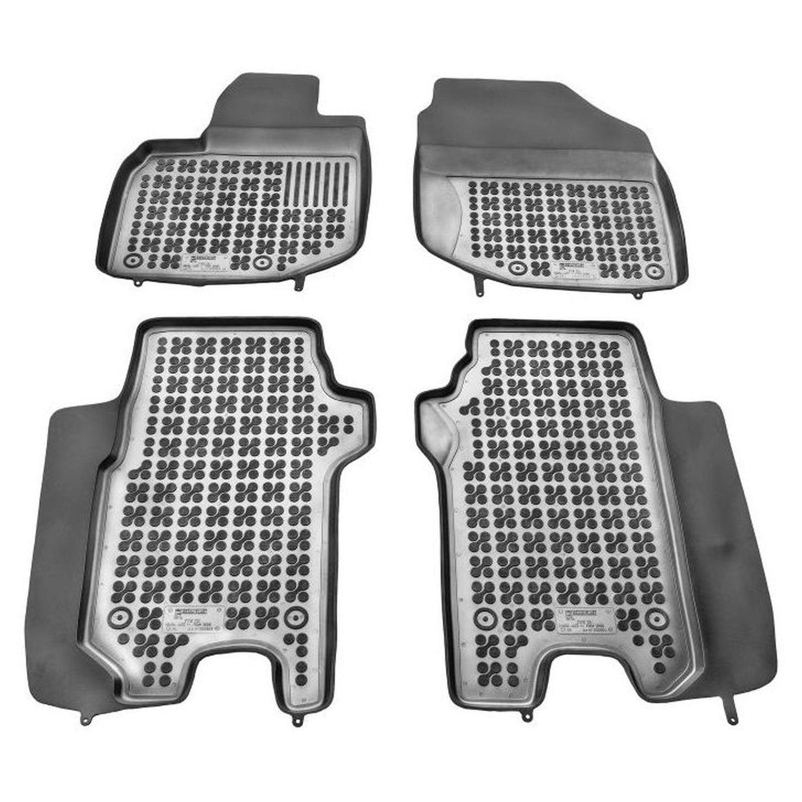 Tapis de sol Rezaw-Plast en caoutchouc noir sur mesure pour Honda Fit II 2007-2013