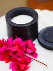 Marble Salt Cellar With Lid, Black Color  Pinch Set of 02 Handmade in India