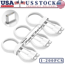 For iPhone 16 Pro Max USB-C Cable Fast Charger Type C Charging Data Cord Lot 