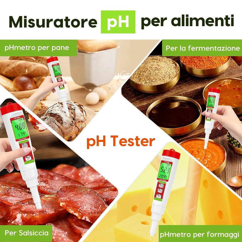 Mesureur Professionnel PH Numérique Affichage Phmètre Pour Jardin Eau Aliments - Photo 4/4