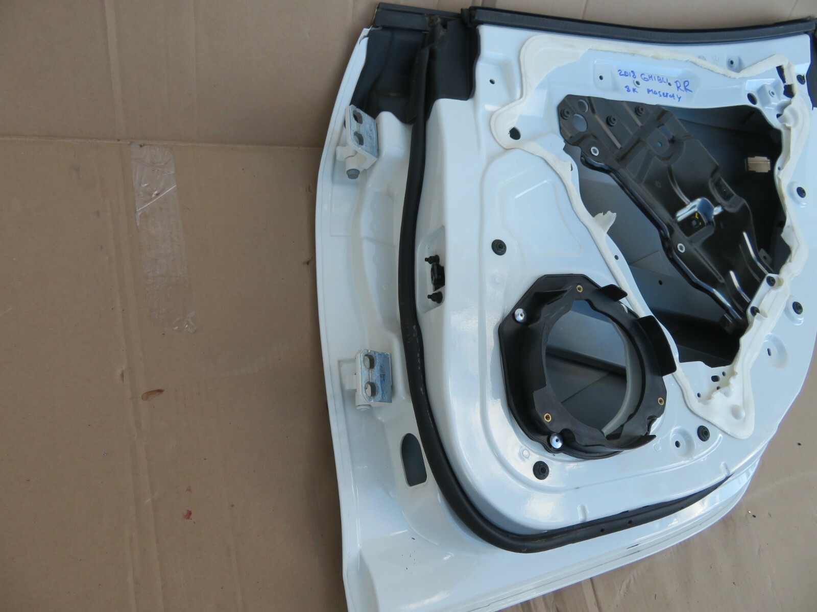 2014-2019 MASERATI GHIBLI SQ4 REAR RIGHT PASSENGER DOOR SHELL PANEL WHITE OEM