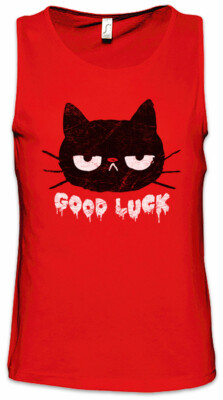Cat Good Luck Men Tank Top meow cats cat Love Fun Addiction Addicted GL