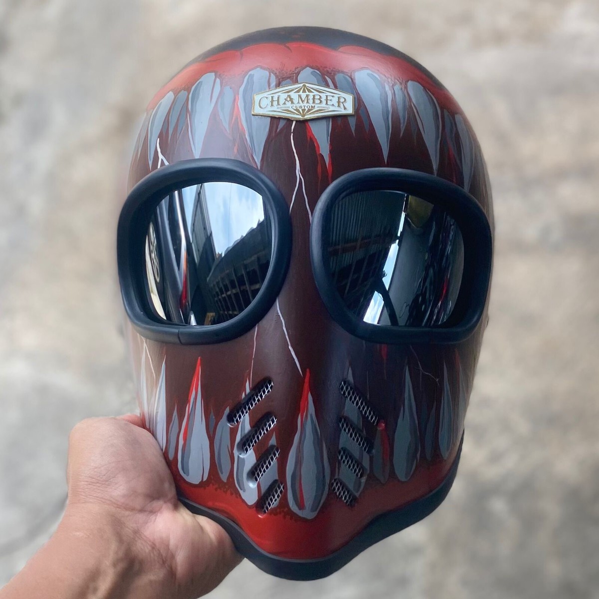 CHAMBER CUSTOM しつこい HELMETS XF-GP バンダナ