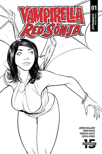 Vampirella Red Sonja #1 | Portadas seleccionadas | Dynamite Comics 2019 casi nuevo - Imagen 7 de 8