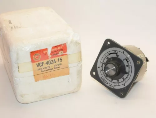(NEW) CHOROMALOX VCF-402A-15 VCF402A15 240V 15Sec Percentage Timer 