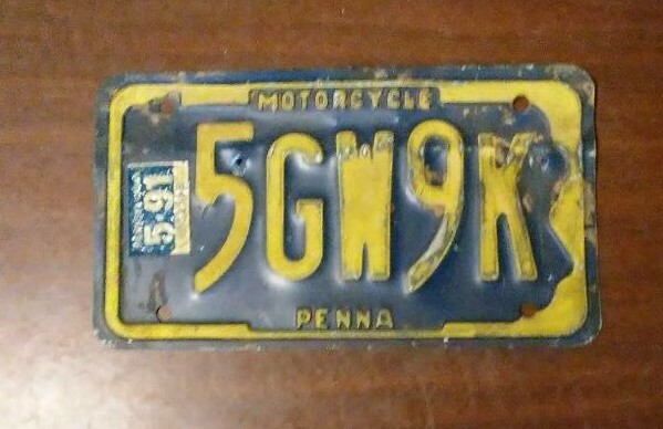 1991 PENNSYLVANIA MOTORCYCLE LICENSE PLATE (5GW9K) | eBay