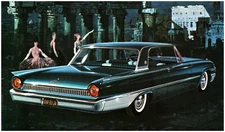 Ford Motor Co. 1961 Ford Galaxie Club Victoria Postcard #85860