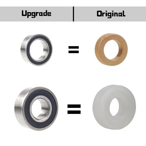 CW-01 Bearings w/ Dust Caps for Tamiya Lunch Box/Grasshopper/Hornet Upgrade - Picture 2 of 6