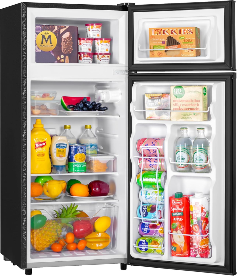 4.5 Cu.Ft Mini Fridge with Freezer, Small Refrigerator with 2 Doors for