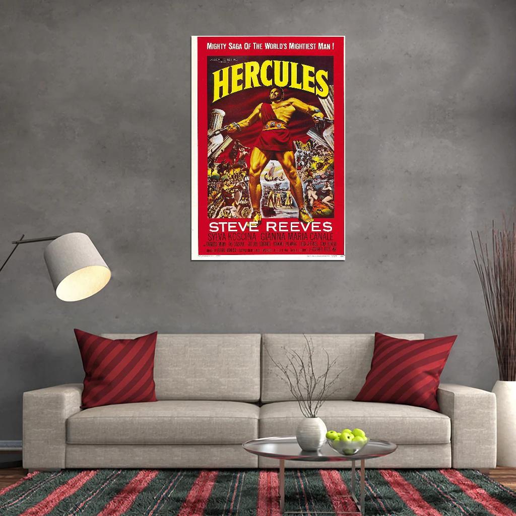 72555 HERCULES Movie 1958 Wall 36x24 POSTER Print | eBay