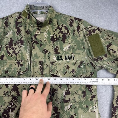 U.S. Navy Blouse Mens 35 Short Working Uniform Type III NWU Seals