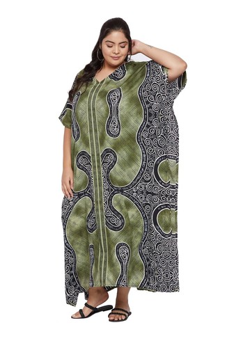 Maxi abito lungo caftano tunica da donna boho taglie forti kimono caftano beachwear - Foto 27 di 355