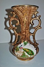 VINTAGE VASE FAÏENCE H BEQUET QUAREGNON BELGIQUE - BELGIUM