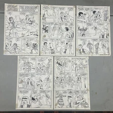 Original Art Mad About Millie #14 Full 5 Page Story Stan Goldberg Lee Marvel