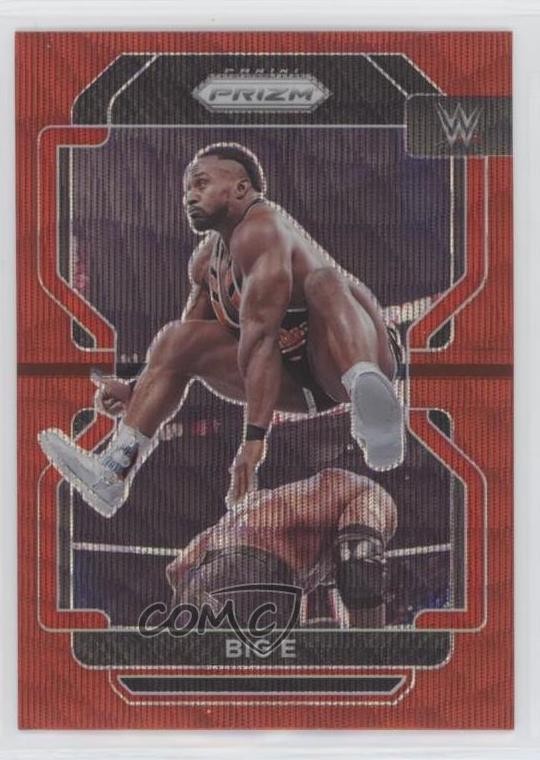 2022 Panini Prizm WWE Ruby Wave Prizm Big E #117 0h28