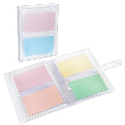 5x7 Index Binder with Clear Plastic Sleeves, Small Organized Folder for Recip...