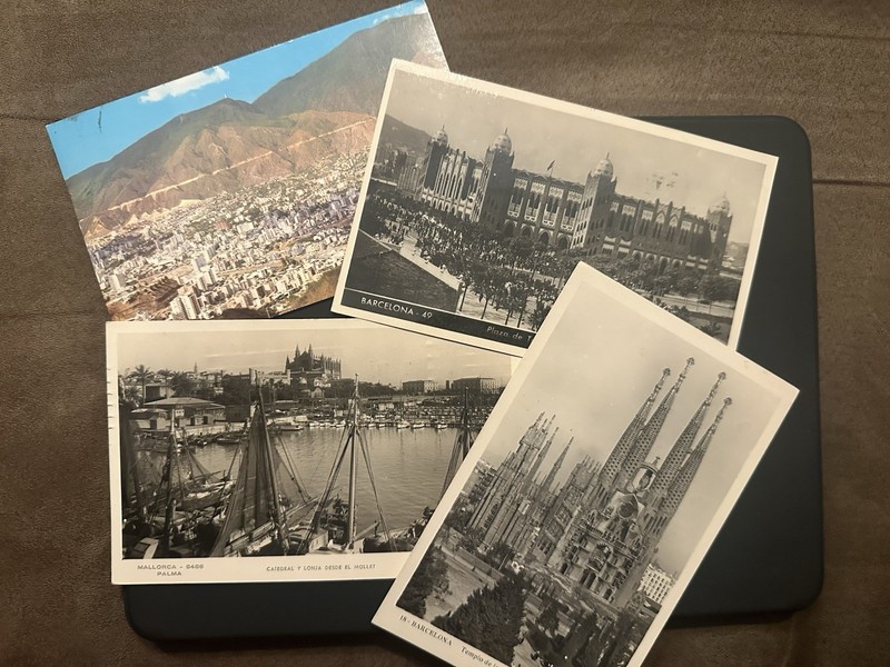Postcards Lot Vintage Postmarked Spain & Venezuela