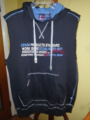 Bugle Boy Sleeveless Hoodie New With Tags Men s Cutoff Sweatshirt 90s Y2KSmall