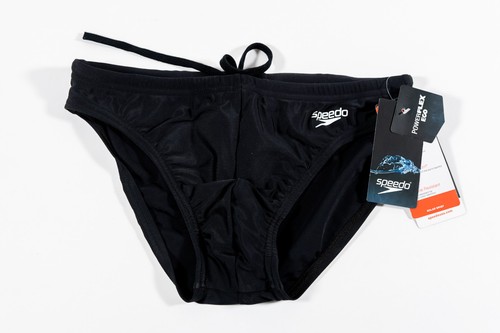 Speedo Men's Swimsuit Brief PowerFlex Eco Fitness Solar - Black, Size ...