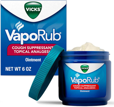 Vicks Vaporub, Original, Cough Suppressant, Topical Chest Rub & Analgesic Ointme