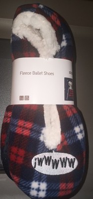 UNIQLO PEANUTS HOLIDAY COLLECTION FLEECE BALLET SHOES 17 RED WOMEN'S XL