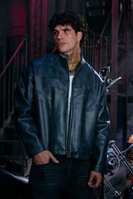 YOUNGLA (SOLD OUT) - 5214 - BATMAN LEATHER JACKETS - BLACK - MEDIUM