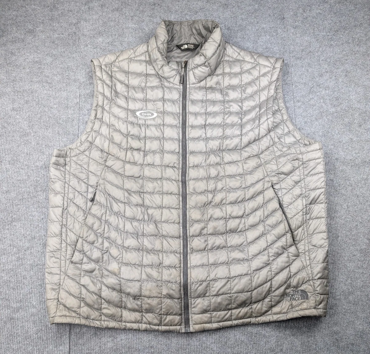 The North Face Thermoball Vest Mens XXXL Gray Outdoors Quilted Puffer Hiking