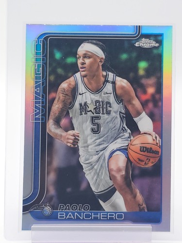 PAOLO BANCHERO 2025-26 TOPPS CHROME BASKETBALL REFRACTOR #140 MAGIC Q7712
