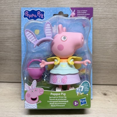 Peppa Pig Springtime Dress-Up Action Figure Hasbro Easter Bunny Outfit NEW 7 Pcs