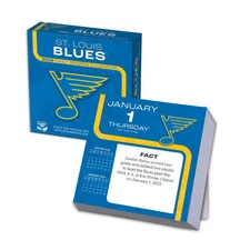 Turner Licensing,  NHL St Louis Blues 2026 Desk Calendar, 5.38'' X 5.38'', 12-Mo
