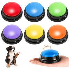 6 Pack Voice Recording Button, 6 Colors Dog Buttons for Communication Pet Tra...