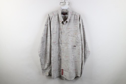Pepe Jeans, Vintage 90s Pepe Jeans Baggy Collared Button Down Shirt Mens Size XL Long Sleeve