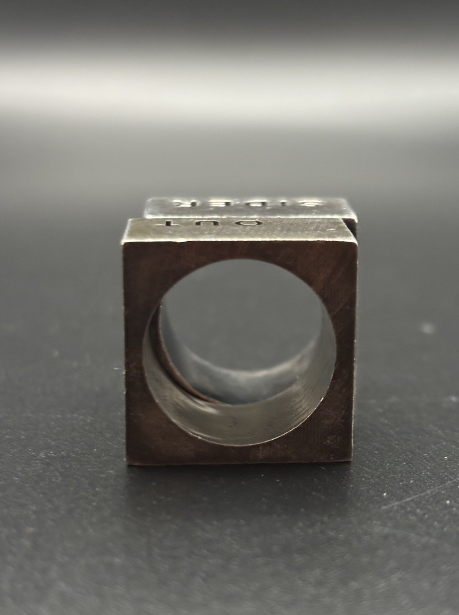 Custom Made “OUTSIDER” Solid 925 Sterling Silver … - image 6