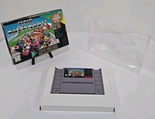 Super Nintendo SNES Super MarioKart 1992 In Original Box with Tray PROT CASE