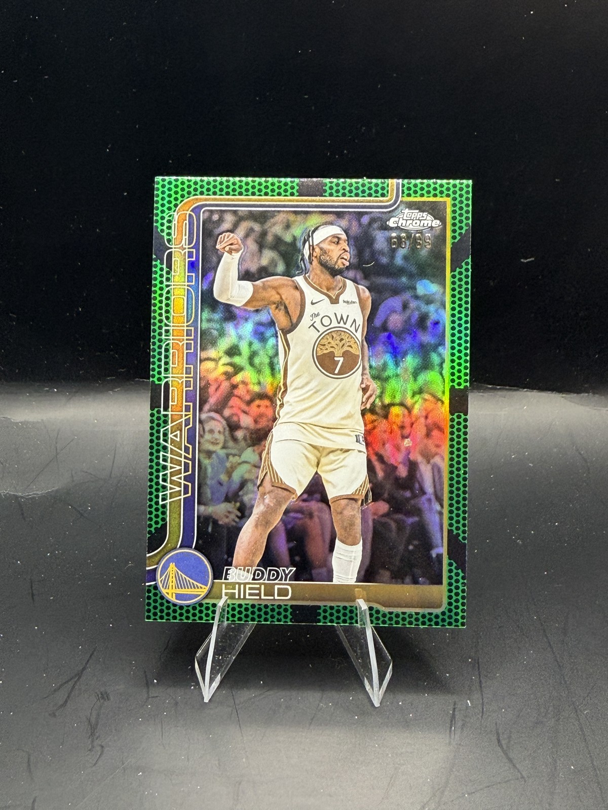 2025-26 Topps Chrome Update - Buddy Hield Basketball Green #/99 Warriors #99
