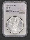 1989 1oz American Silver Eagle | NGC MS70