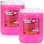 2x 10L Kühlerfrostschutz Rot G12+ Mannol Antifreeze AF12 -40C Kühlmittel VW Audi