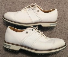 FootJoy Premiere Series Packard White Leather Waterproof Golf Shoes Men's 11 W