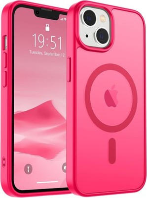 Magnetic for iPhone 15 Plus Case & iPhone 14 Plus Case Slim Translucent Shockpro