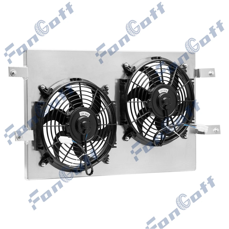 Aluminum Radiator Shroud Fans For 1972-1988 JEEP J10 J20 CHEROKEE/WAGONEER V8 Foto 4 de 4