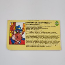 Teenage Mutant Ninja Turtles Monty Moose 1992 TMNT Filecard File Card Playmates