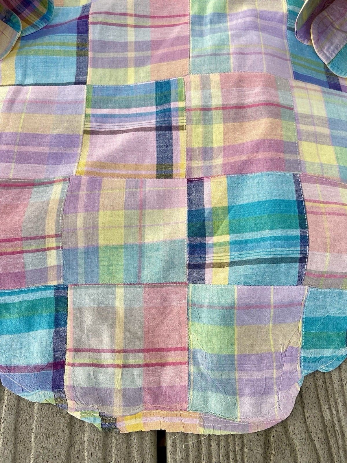 Duck Head Madras Patchwork Button Down Shirt Mens… - image 12