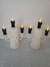 Light Up Skull Candelabras Halloween Candles Target Halloween Set Of 2 Skulls