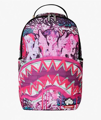 Sprayground My Little Pony Graffiti Backpack New Black Bookbag Large School Bag