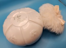 Vintage NINA RICCI L'Air Du Temps 6oz Dusting Powder & Puff Vanity Collectible