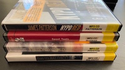 Audiobook Bundle of 4 MP3/CD's Mystery/Suspense. Patterson, McEwan, Preston FS